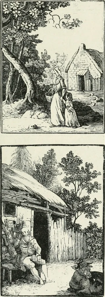 An illustration from The Bewick collector. A descriptive catalogue of the works of Thomas and John Bewick; including cuts, in various states, for books and pamphlets, private gentlemen, public companies, exhibitions, races, newspapers, shop cards, invoice heads, bar bills, coal certificates, broadsides, and other miscellaneous purposes, and wood blocks. With an appendix of portraits, autographs, works of pupils, &c. &c. The whole described from the originals contained in the largest and most perfect collection ever formed, and illustrated with a hundred and twelve cuts, 1866, leaf 532
