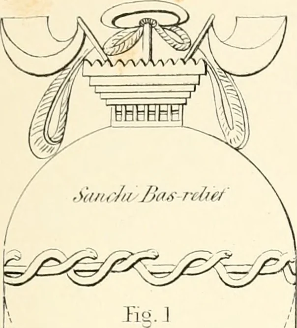 An illustration from The Bhilsa topes; or, Buddhist monuments of central India:, 1854, leaf 412