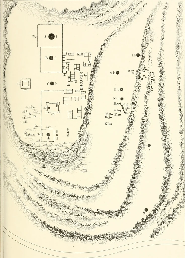 An illustration from The Bhilsa topes; or, Buddhist monuments of central India:, 1854, leaf 418