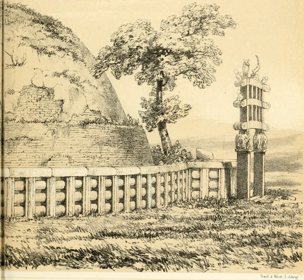 An illustration from The Bhilsa topes; or, Buddhist monuments of central India:, 1854, leaf 422