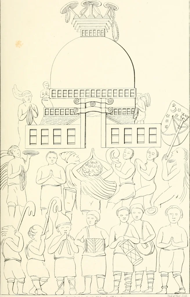 An illustration from The Bhilsa topes; or, Buddhist monuments of central India:, 1854, leaf 436