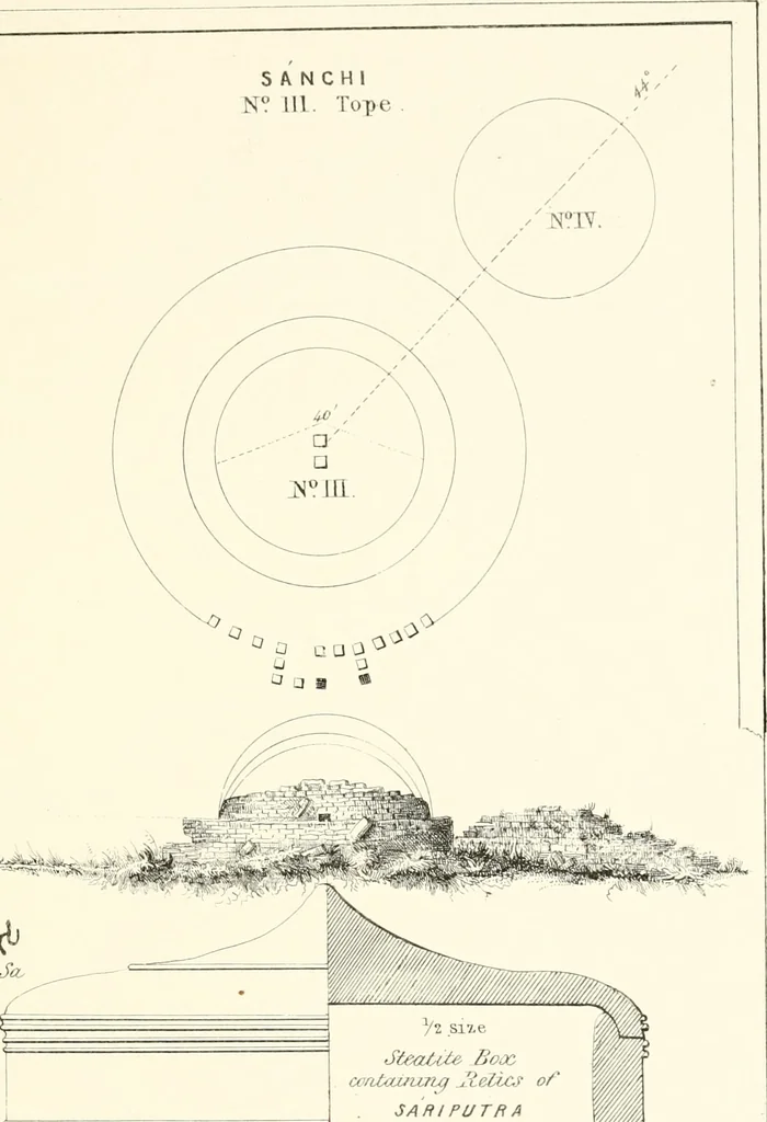 An illustration from The Bhilsa topes; or, Buddhist monuments of central India:, 1854, leaf 454