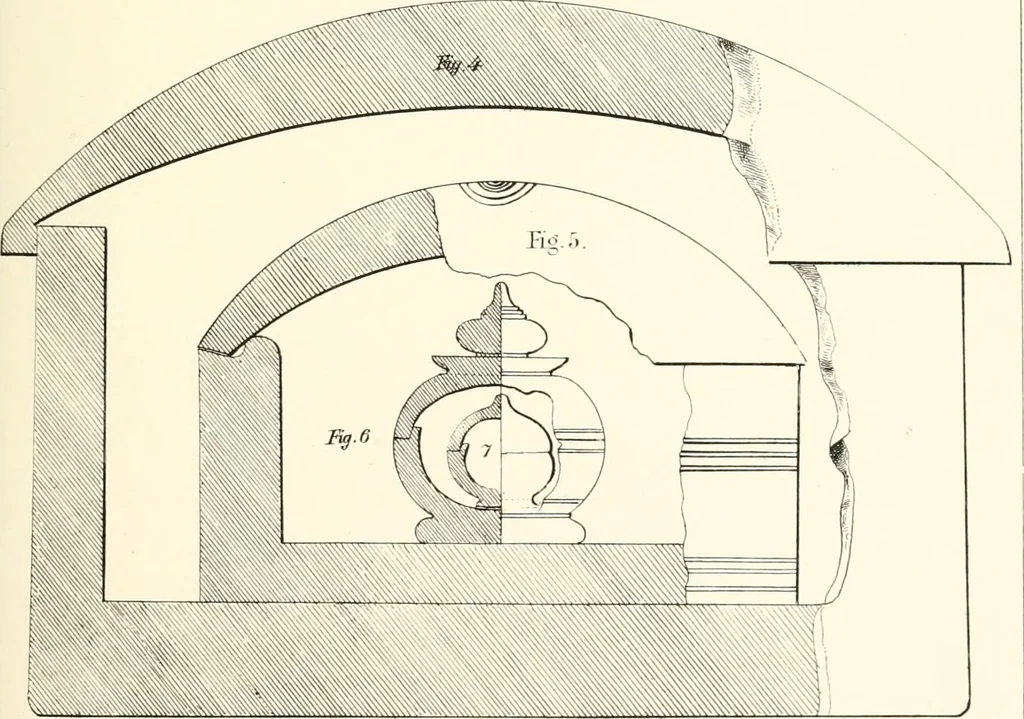 An illustration from The Bhilsa topes; or, Buddhist monuments of central India:, 1854, leaf 456
