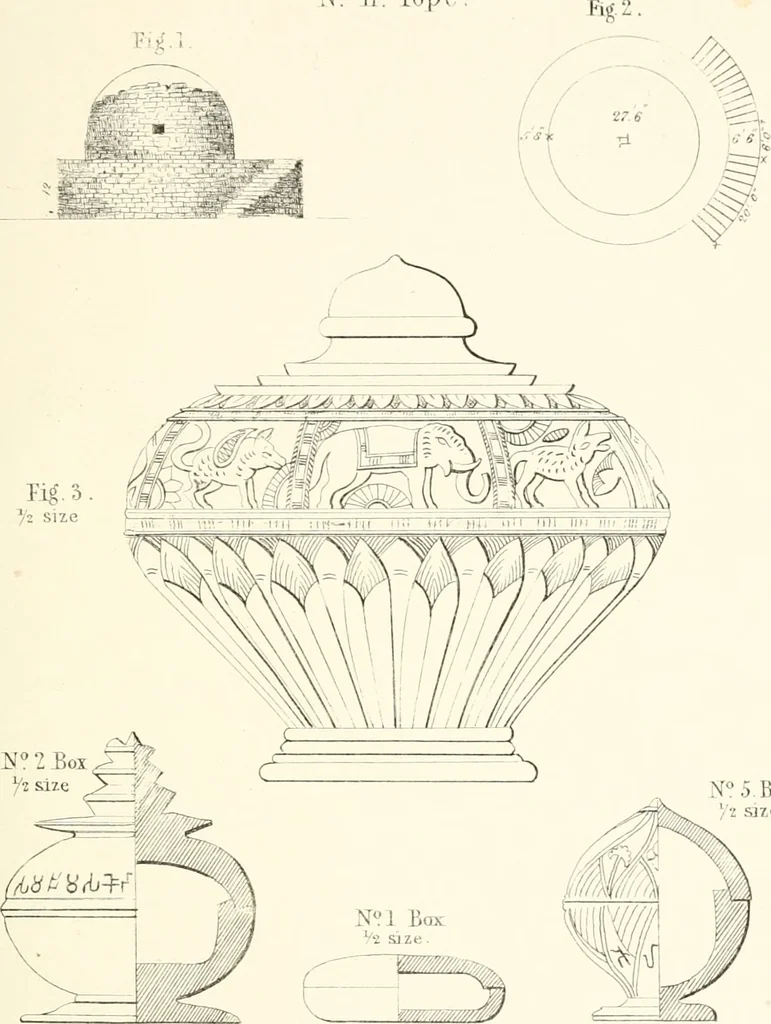 An illustration from The Bhilsa topes; or, Buddhist monuments of central India:, 1854, leaf 458