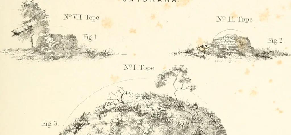 An illustration from The Bhilsa topes; or, Buddhist monuments of central India:, 1854, leaf 460