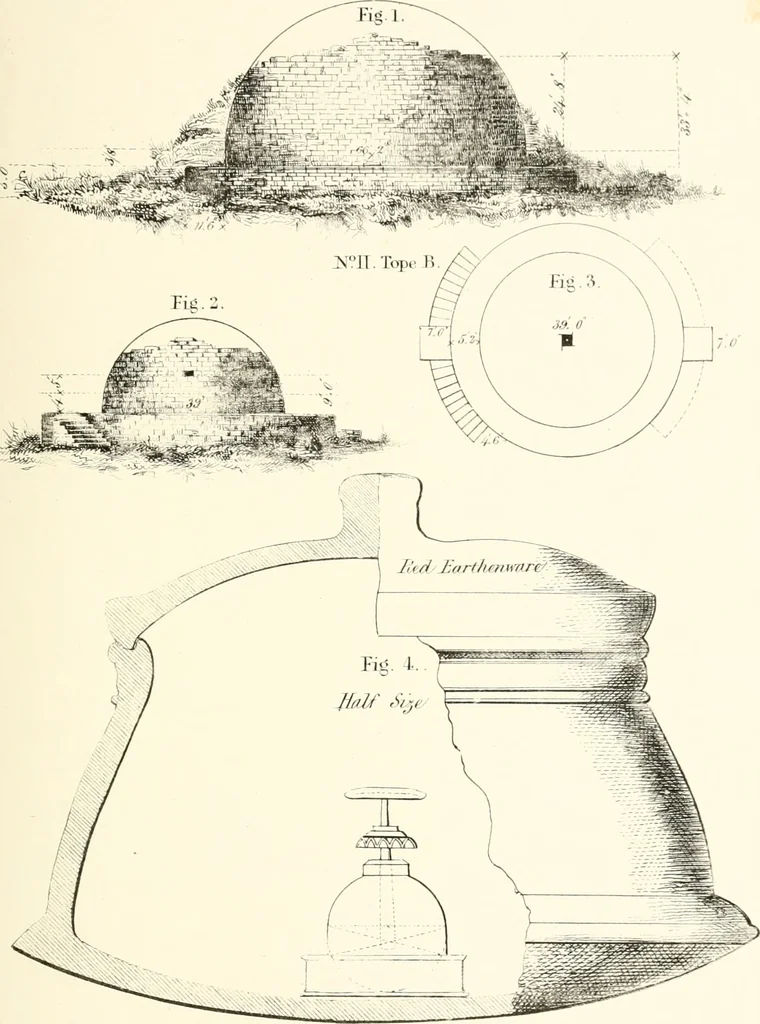 An illustration from The Bhilsa topes; or, Buddhist monuments of central India:, 1854, leaf 462
