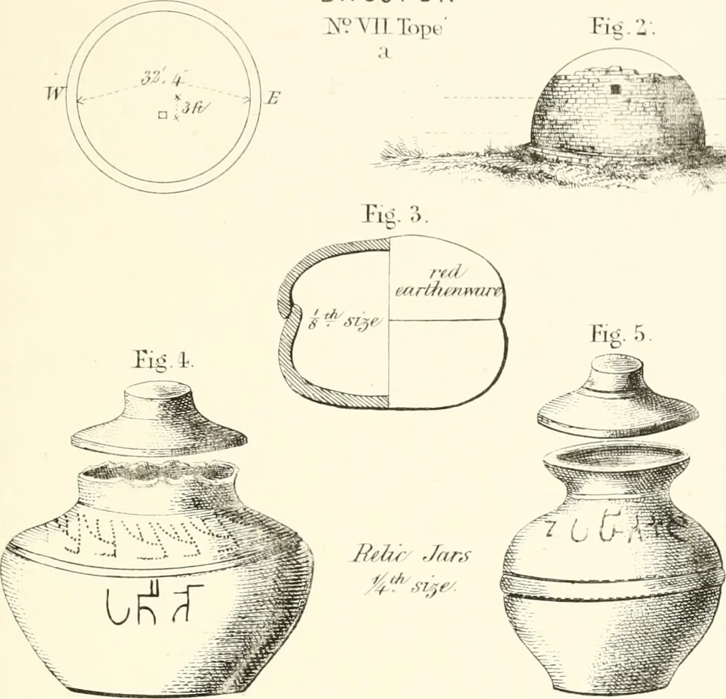 An illustration from The Bhilsa topes; or, Buddhist monuments of central India:, 1854, leaf 464