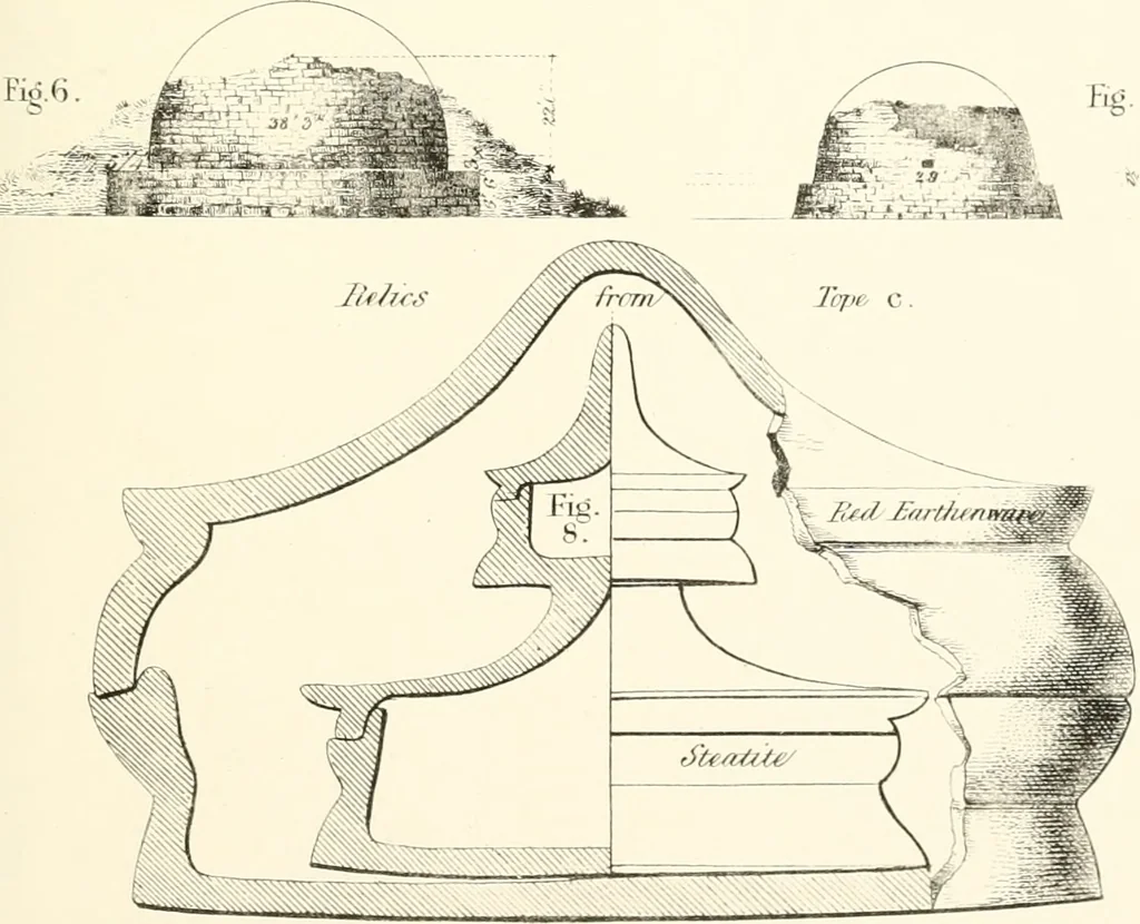 An illustration from The Bhilsa topes; or, Buddhist monuments of central India:, 1854, leaf 464