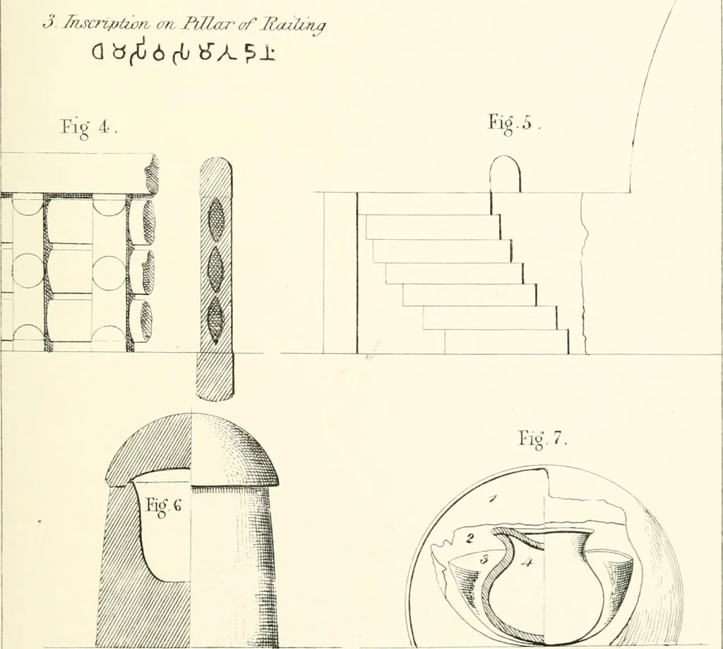 An illustration from The Bhilsa topes; or, Buddhist monuments of central India:, 1854, leaf 466