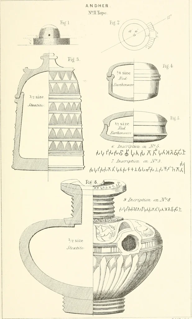 An illustration from The Bhilsa topes; or, Buddhist monuments of central India:, 1854, leaf 468
