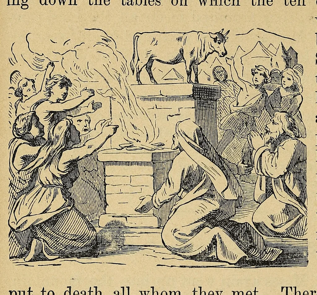 An illustration from [Bible history : history of the Old Testament, 1893, leaf 130