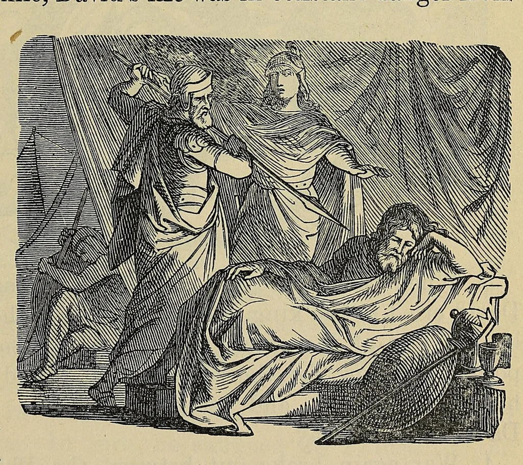 An illustration from [Bible history : history of the Old Testament, 1893, leaf 181