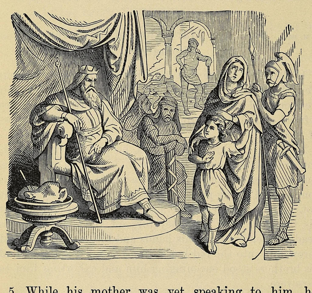 An illustration from [Bible history : history of the Old Testament, 1893, leaf 348