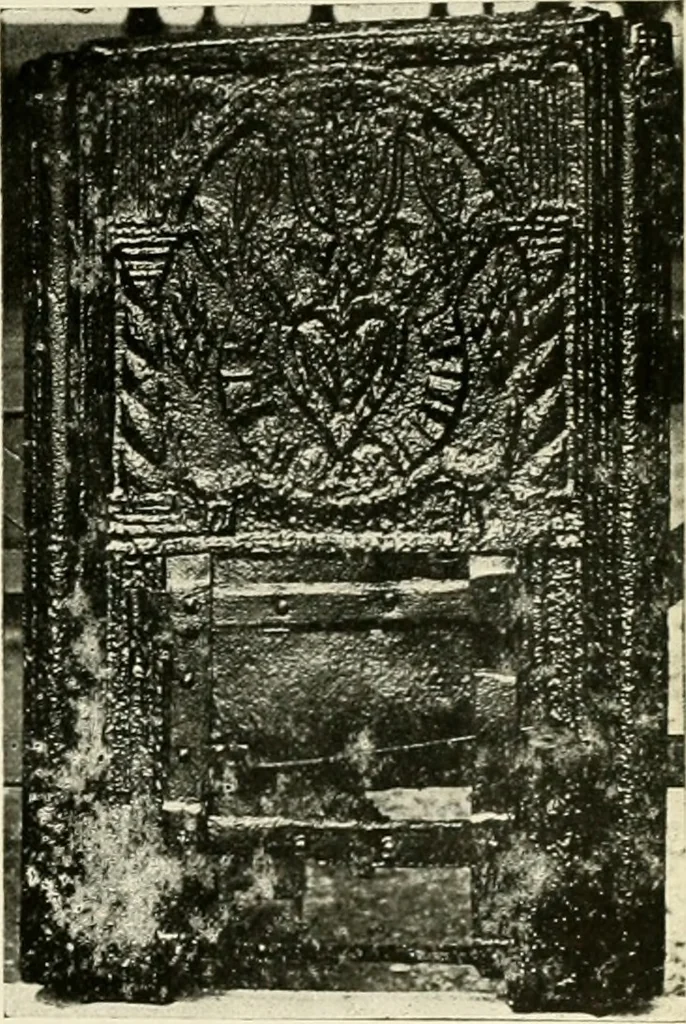 An illustration from The Bible in iron:, 1914, leaf 102