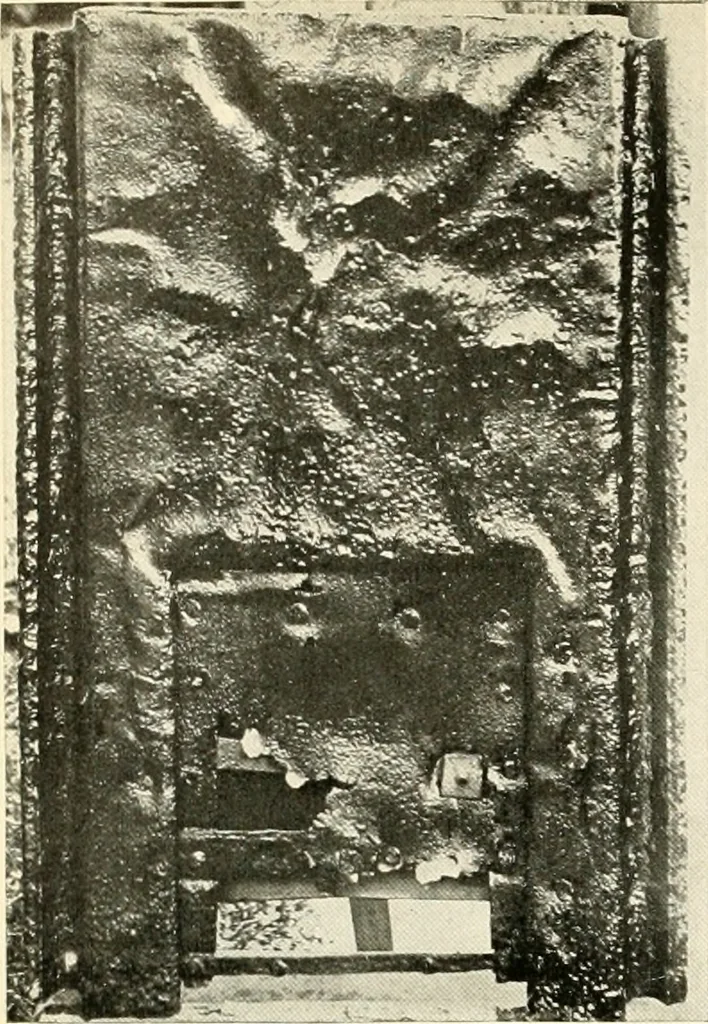 An illustration from The Bible in iron:, 1914, leaf 103