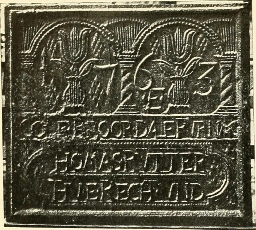 An illustration from The Bible in iron:, 1914, leaf 107