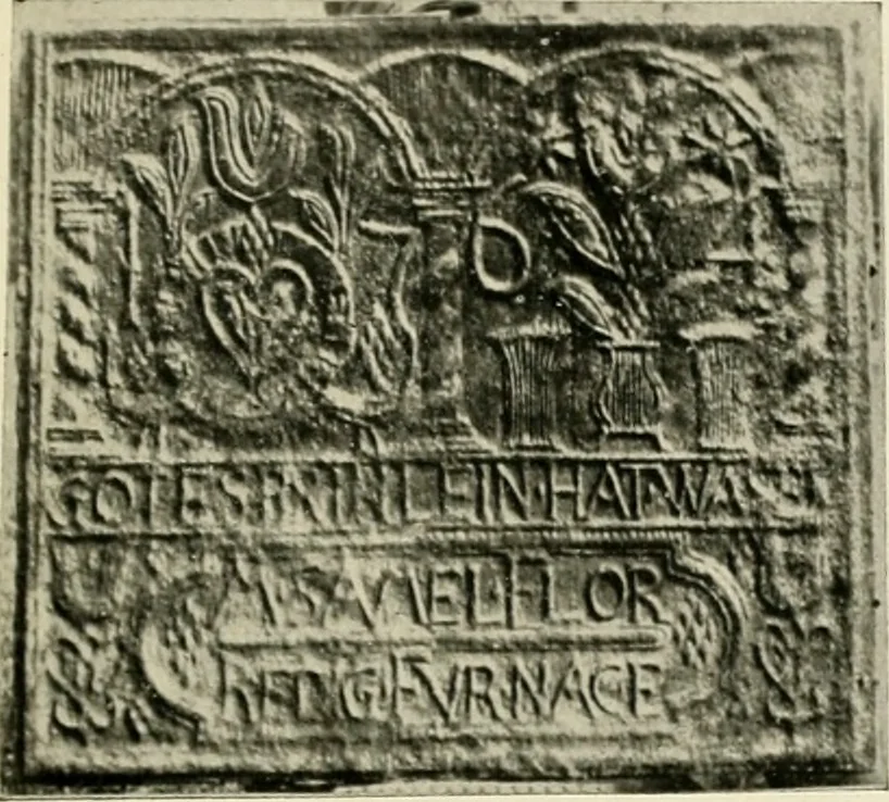 An illustration from The Bible in iron:, 1914, leaf 110