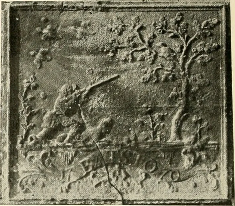 An illustration from The Bible in iron:, 1914, leaf 117
