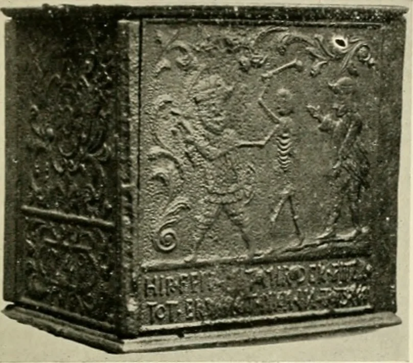 An illustration from The Bible in iron:, 1914, leaf 166
