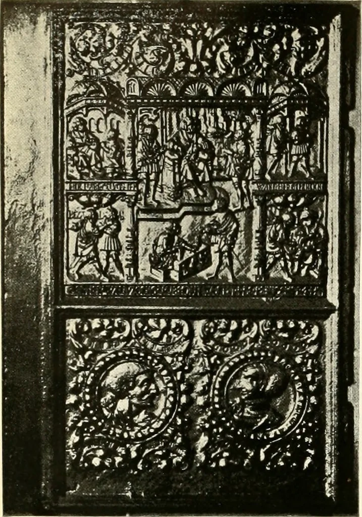 An illustration from The Bible in iron:, 1914, leaf 17