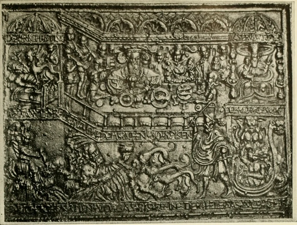 An illustration from The Bible in iron:, 1914, leaf 32
