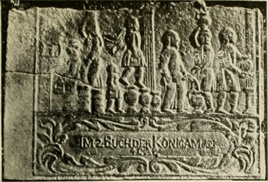 An illustration from The Bible in iron:, 1914, leaf 36