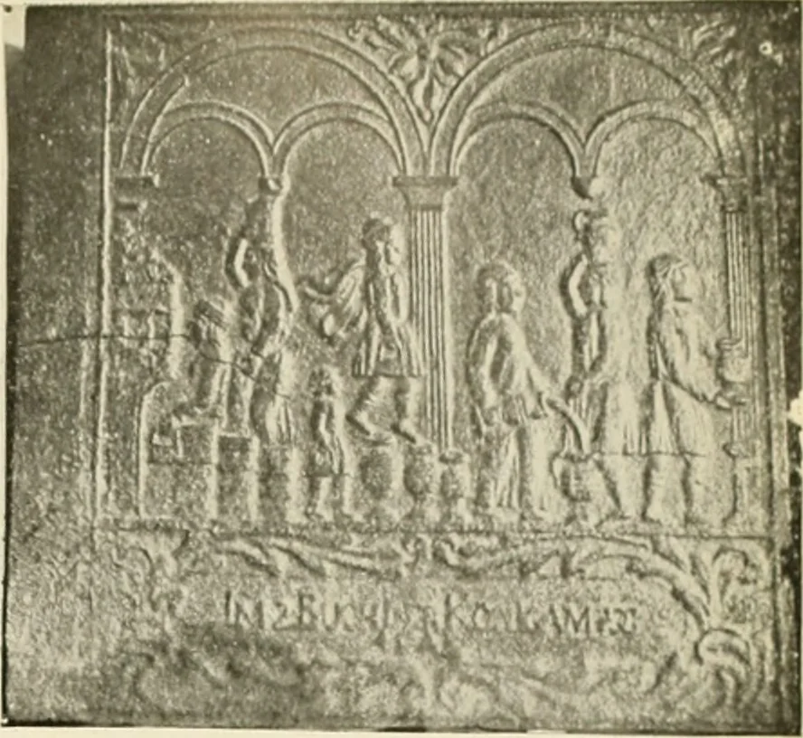 An illustration from The Bible in iron:, 1914, leaf 36