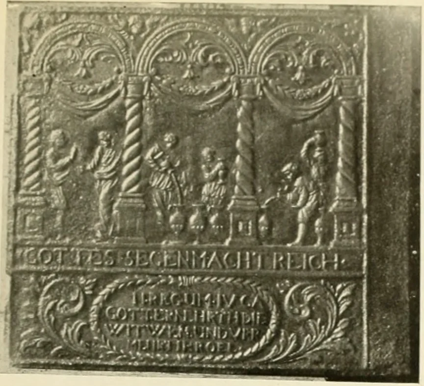 An illustration from The Bible in iron:, 1914, leaf 38