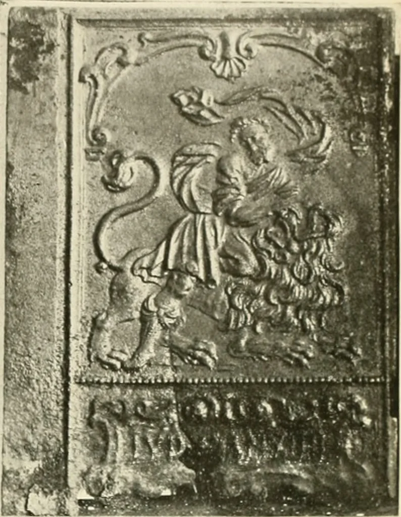 An illustration from The Bible in iron:, 1914, leaf 42