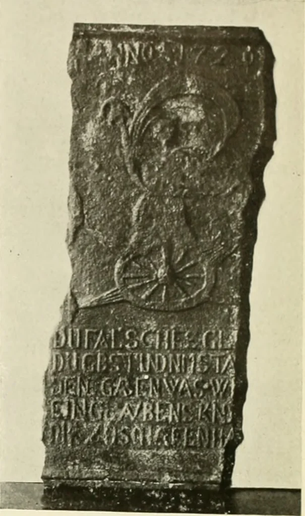 An illustration from The Bible in iron:, 1914, leaf 44