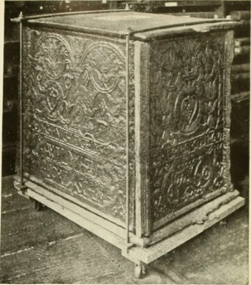 An illustration from The Bible in iron:, 1914, leaf 48