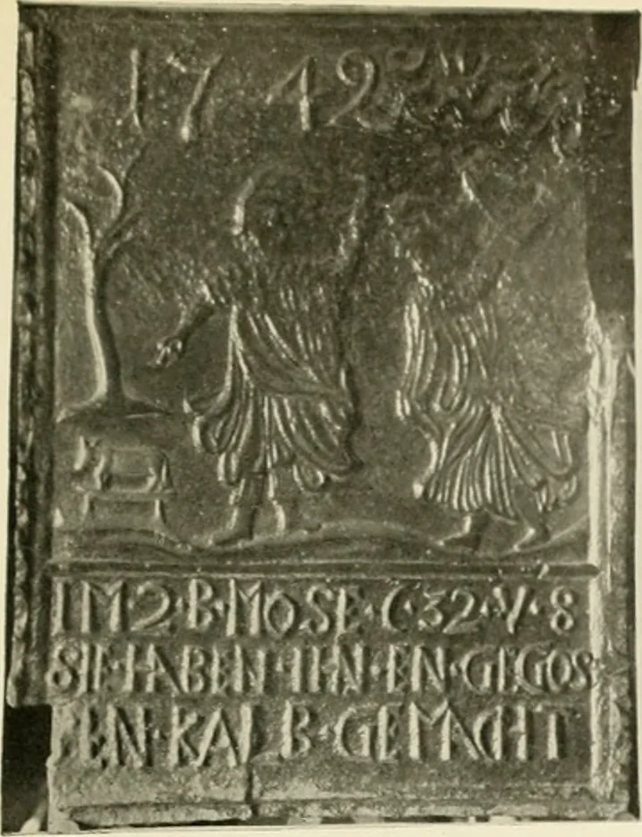 An illustration from The Bible in iron:, 1914, leaf 56