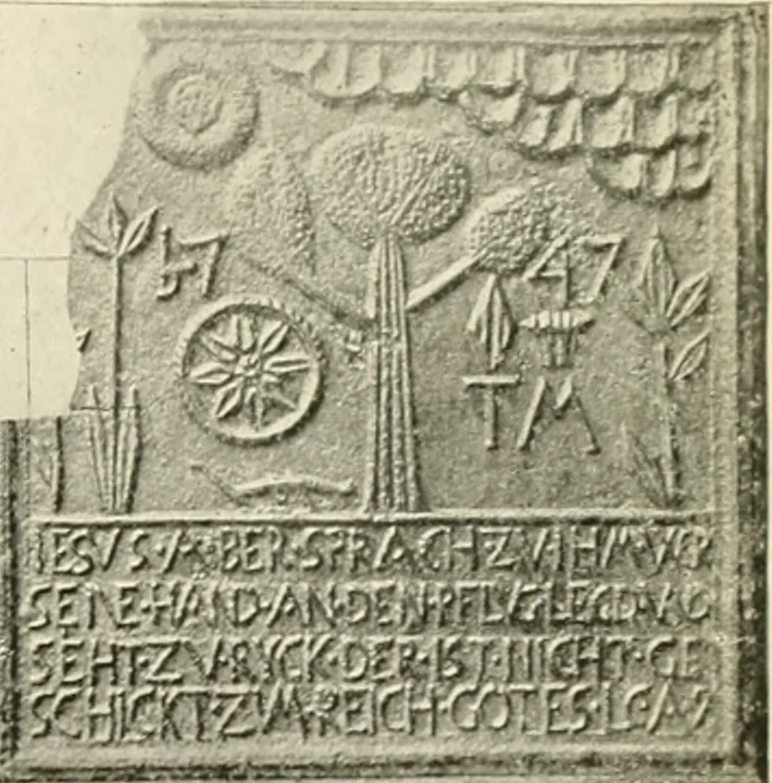 An illustration from The Bible in iron:, 1914, leaf 60