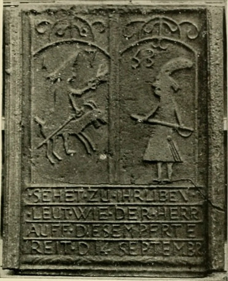 An illustration from The Bible in iron:, 1914, leaf 70