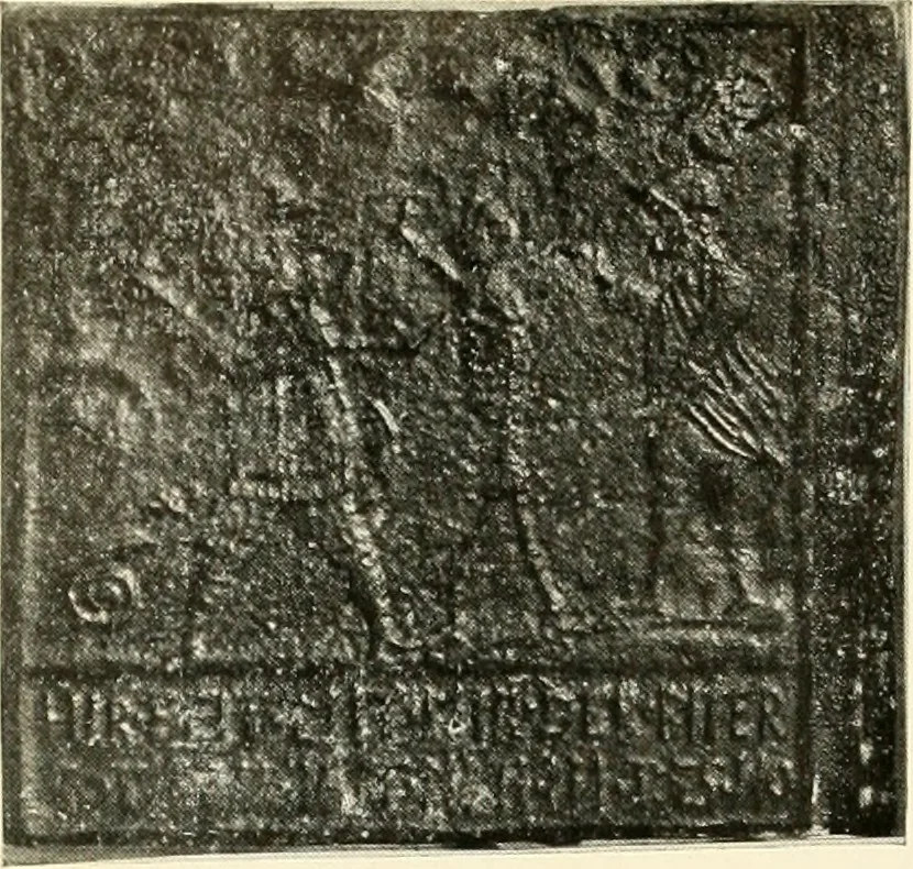An illustration from The Bible in iron:, 1914, leaf 71