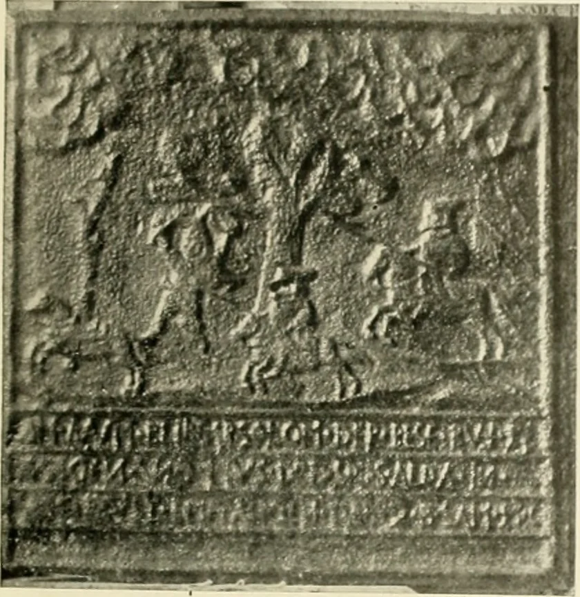 An illustration from The Bible in iron:, 1914, leaf 72