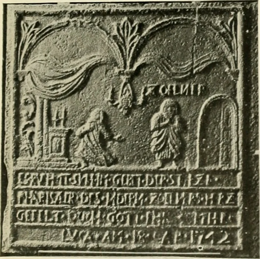 An illustration from The Bible in iron:, 1914, leaf 74
