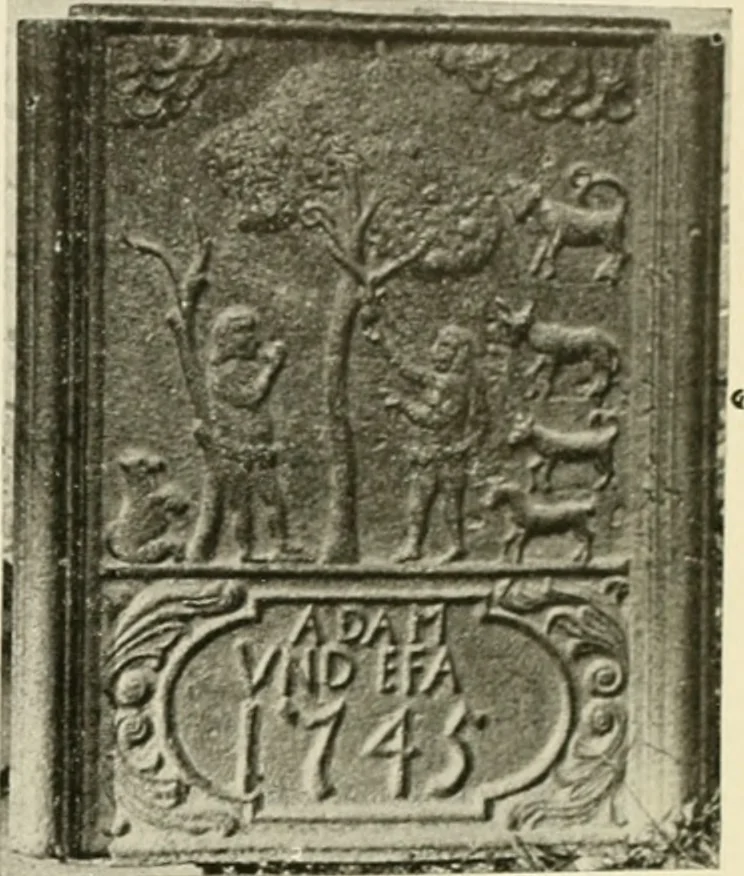 An illustration from The Bible in iron:, 1914, leaf 74