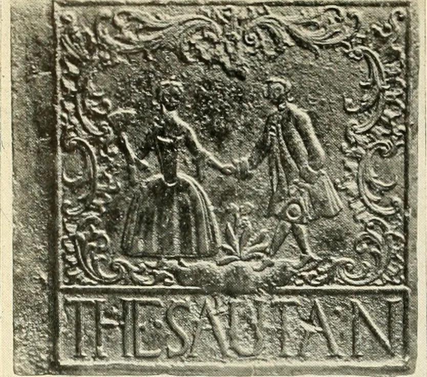 An illustration from The Bible in iron:, 1914, leaf 77