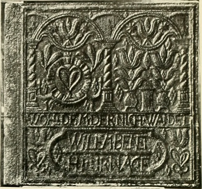 An illustration from The Bible in iron:, 1914, leaf 96