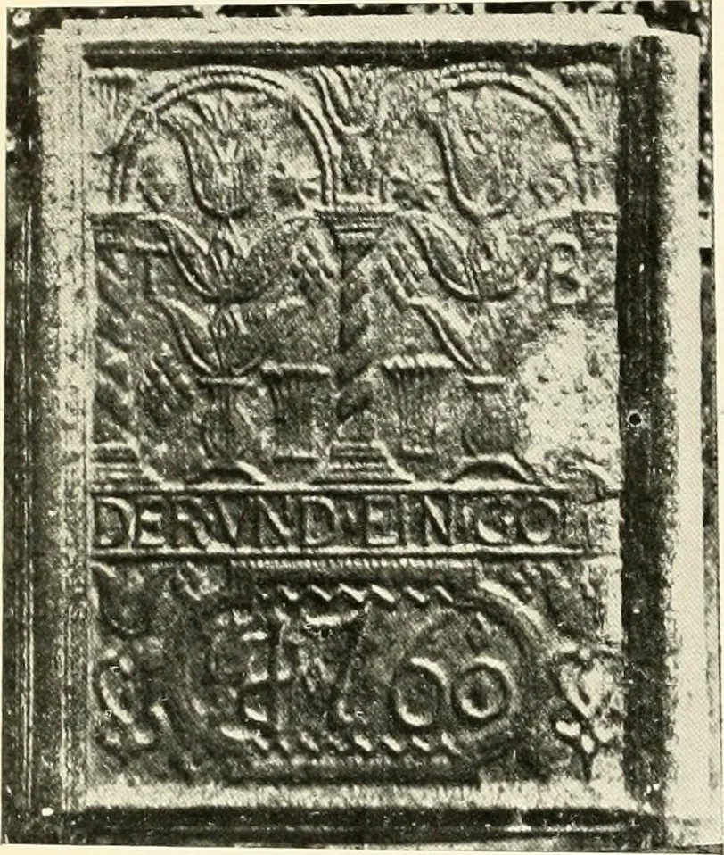 An illustration from The Bible in iron:, 1914, leaf 99
