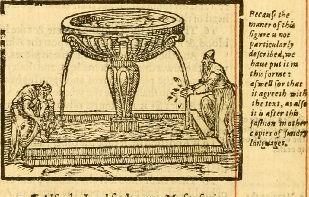 An illustration from The Bible : that is the Holy Scriptures conteined in the Old and New Testament ; translated according to the Ebrew and Greeke, and conferred with the best translations in divers languages .., 1615, leaf 115