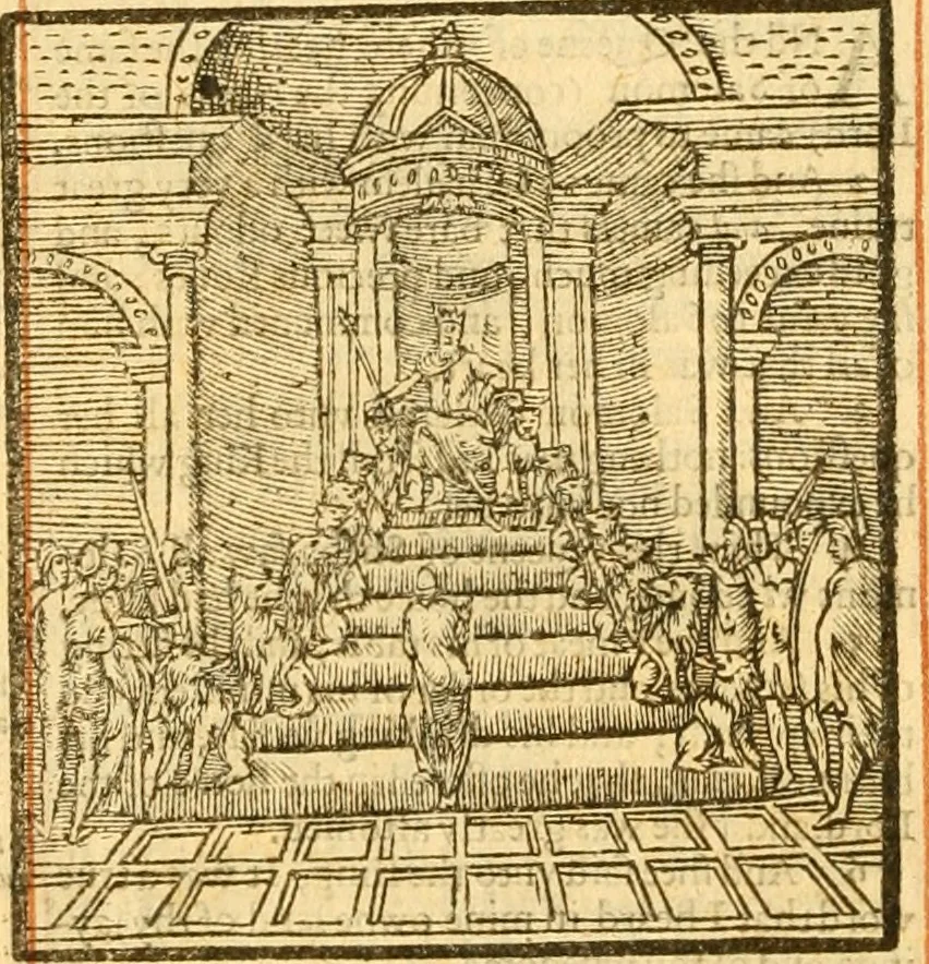 An illustration from The Bible : that is the Holy Scriptures conteined in the Old and New Testament ; translated according to the Ebrew and Greeke, and conferred with the best translations in divers languages .., 1615, leaf 299