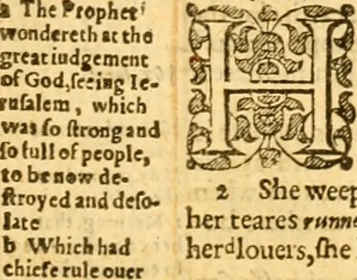 An illustration from The Bible : that is the Holy Scriptures conteined in the Old and New Testament ; translated according to the Ebrew and Greeke, and conferred with the best translations in divers languages .., 1615, leaf 588