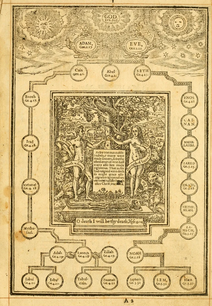 An illustration from The Bible : that is the Holy Scriptures conteined in the Old and New Testament ; translated according to the Ebrew and Greeke, and conferred with the best translations in divers languages .., 1615, leaf 6