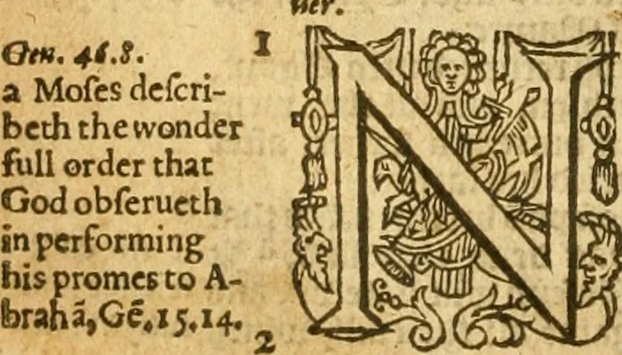 An illustration from The Bible : that is, the Holy scriptures contained in the Old and New Testament, 1579, leaf 103