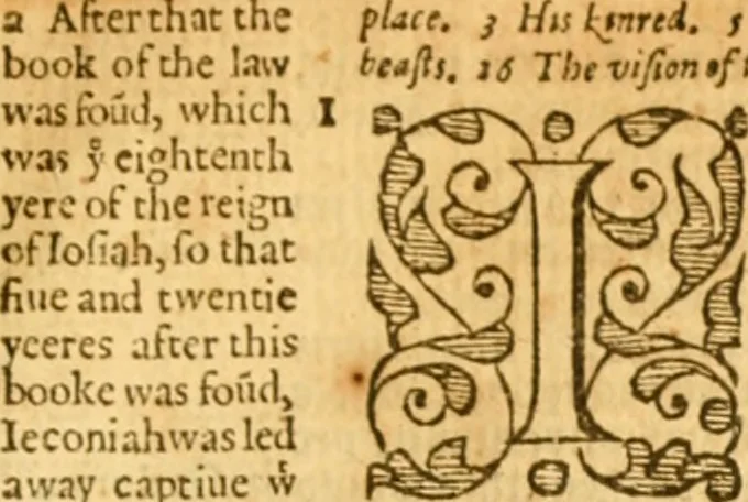 An illustration from The Bible : that is, the Holy scriptures contained in the Old and New Testament, 1579, leaf 706