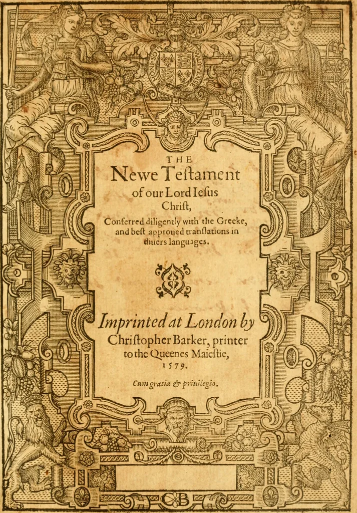 An illustration from The Bible : that is, the Holy scriptures contained in the Old and New Testament, 1579, leaf 982