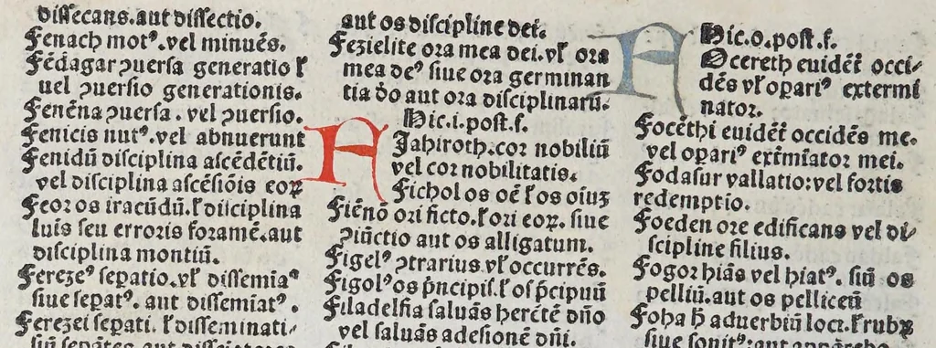 An illustration from Biblia Cum Tabula Nouiter Edita, leaf 840