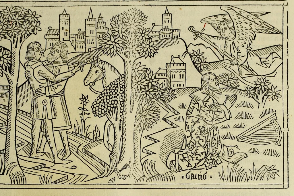 An illustration from [Biblia Germanica], leaf 287
